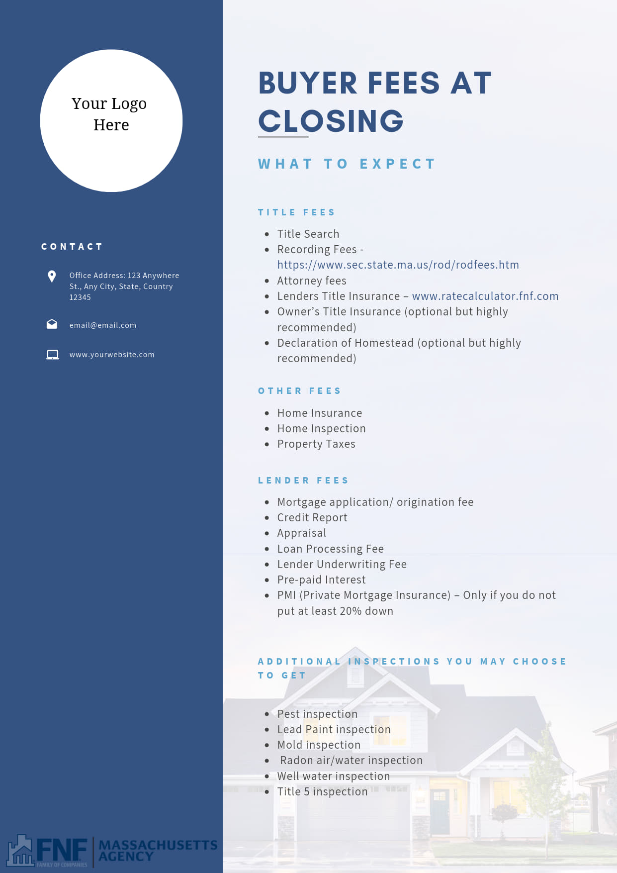 Buyer Fees at Closing