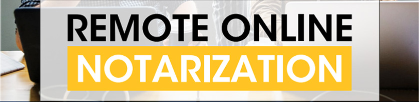Remote Online Notarization (RON) Mini Banner