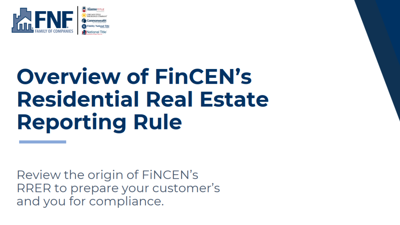 FinCENsAnti-MoneyLaunderingRegulationsforResidentialRealEstateTransactionsPt1