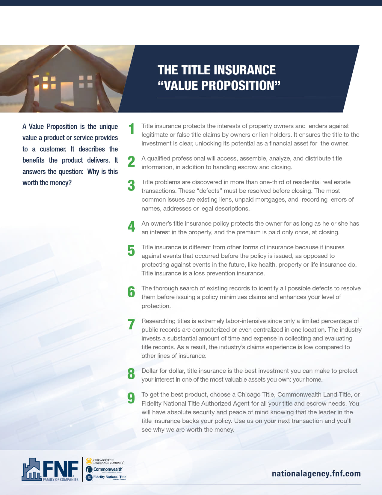 Title insurance value proposition